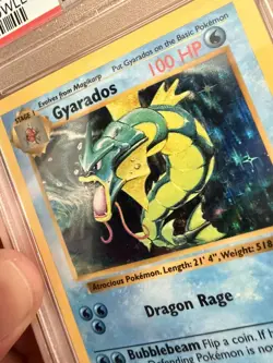 1999 POKEMON BASE SET SHADOWLESS #6 GYARADOS-HOLO PSA 6 - Image 2