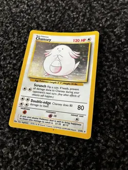 Pokemon TCG 1995 Chansey Holo - Base Set - 3/102 Very Good Condition - Image 3