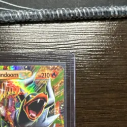 Pokemon Mega Houndoom EX Full Art Ultra Rare Holo Breakthrough 22/162 210HP - Image 3