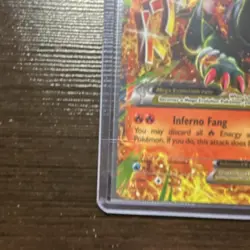 Pokemon Mega Houndoom EX Full Art Ultra Rare Holo Breakthrough 22/162 210HP - Image 5