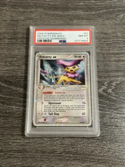2006 POKEMON EX CRYSTAL GUARDIANS #91 DELCATTY EX-HOLO PSA 8 91/100 - Image 1