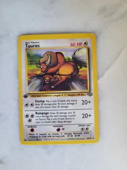 Tauros 1999 Pokemon Jungle #47/64 1st Edition - Image 1