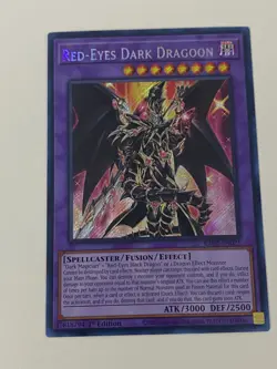Yugioh Red-Eyes Dark Dragoon - 1st Edition Secret Rare NM - Free Holo Card - B - Image 1
