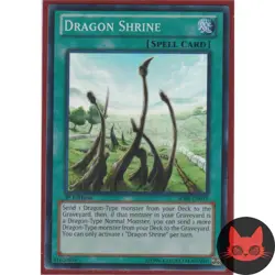Yugioh Dragon Shrine SDBE-EN019 Super Rare 1st Edition NM - Image 1