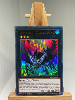 Number 3: Cicada King - Ultra Rare 1st Edition BLAR-EN028 - NM - YuGiOh - Image 1