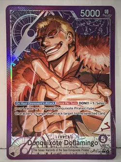 Donquixote Doflamingo OP14-060 Leader Alt Art Foil One Piece Azure Sea's Seven - Image 1