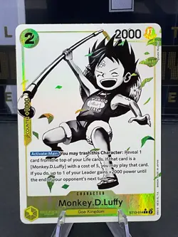 Monkey D Luffy ST13-014 ALT ART Parallel English Promo One Piece TCG - Image 1