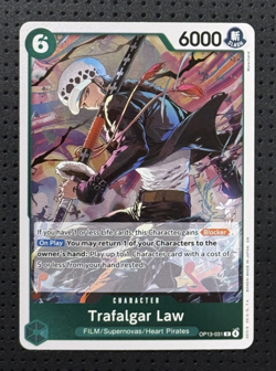 One Piece #OP13-031 Trafalgar Law Rare (Playset x7) Carrying On His Will - Image 1