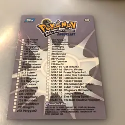 Pokemon Card - Topps Johto League Champions Checklist Pikachu - Image 3