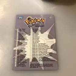 Pokemon Card - Topps Johto League Champions Checklist Pikachu - Image 4