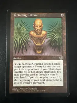 Grinning Totem Mirage Artifact Rare MAGIC THE GATHERING MTG CARD - Image 1