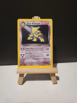 Pokemon Dark Alakazam TCG Team Rocket Holo Card 1/82 Unlimited - Image 1