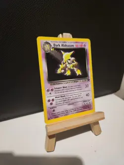 Pokemon Dark Alakazam TCG Team Rocket Holo Card 1/82 Unlimited - Image 2