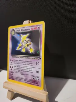 Pokemon Dark Alakazam TCG Team Rocket Holo Card 1/82 Unlimited - Image 3