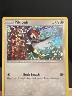 Pokemon card Pikipek 11/12 McDonalds 2017 promo Holo light play - Image 3