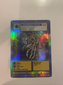 Vintage Digimon CCG Battle Series 1 Ultimate Holo Card Skullgreymon ST-32S - Image 1