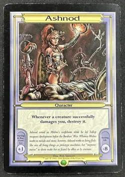 Magic the Gathering ASHNOD Vanguard Oversize card 1999 Used VG/F - Image 1