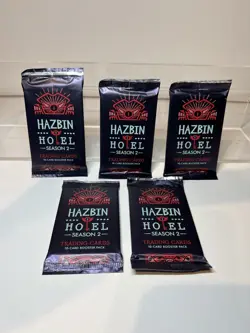 HAZBIN HOTEL Season 2 Trading Cards 1st Edition Booster Pack | Lot of 5 - Image 1