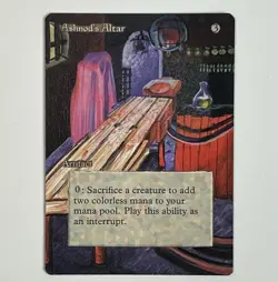 MTG Ashnod’s Altar altered art hand painted Magic the Gathering Artifact ￼￼ - Image 1