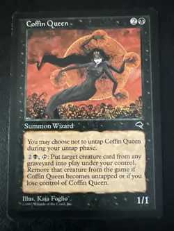Coffin Queen Tempest Magic The Gathering MTG Black Wizard Rare - Image 1