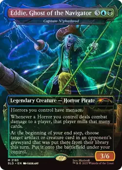 MTG - Eddie, Ghost of the Navigator - Foil - Iron Maiden Secret Lair - Magic - Image 1