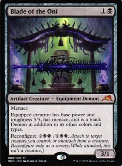 MTG TCG - Blade of the Oni 89 Kamigawa: Neon Dynasty - NM Free Shipping $5+ - Image 1
