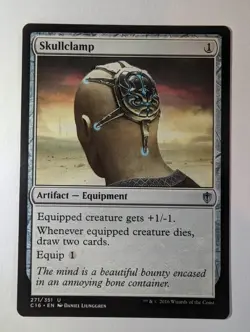 MTG Magic the Gathering Skullclamp (271/392) Commander 2016 NM - Image 1