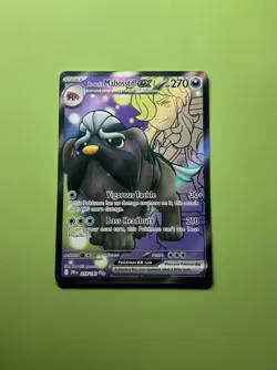 Pokemon TCG Arven's Mabosstiff EX Full Art Holo Ultra Rare 218/182 Sv10 - Image 1
