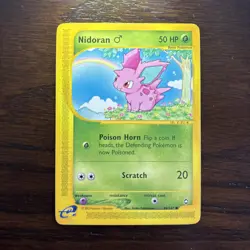 Pokemon Nidoran TCG Male Aquapolis Card 96/147 Regular Common - Image 1