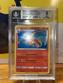 Special Delivery Charizard Black Star Promo SWSH075 - BGS 9 Mint w/ Swirl🌀 - Image 1