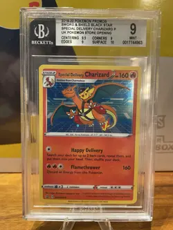 Special Delivery Charizard Black Star Promo SWSH075 - BGS 9 Mint w/ Swirl🌀 - Image 2