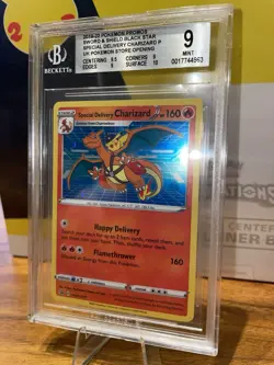 Special Delivery Charizard Black Star Promo SWSH075 - BGS 9 Mint w/ Swirl🌀 - Image 4