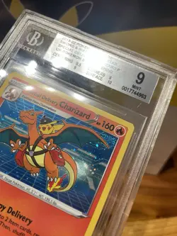 Special Delivery Charizard Black Star Promo SWSH075 - BGS 9 Mint w/ Swirl🌀 - Image 5