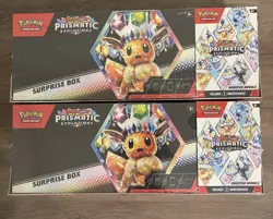 Pokemon Prismatic Evolutions Surprise Box And Booster Bundle Sealed (2-packs) - Image 1