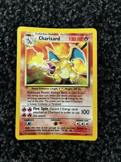 1995 TCG Charizard Pokemon Card 4/102 Holo Base Set RARE - Image 1