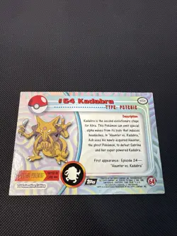 1999 Pokemon Topps #64 Kadabra Holo - Image 2
