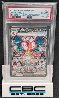 2023 Pokemon Obsidian Flames Charizard ex #223 Special Illustration Rare PSA 10 - Image 1