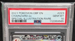 2023 Pokemon Obsidian Flames Charizard ex #223 Special Illustration Rare PSA 10 - Image 3