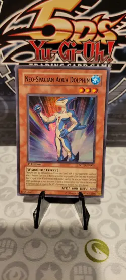 Yu-Gi-Oh! Neo-Spacian Aqua Dolphin POTD-EN003 1st Edition Super Rare - Image 1