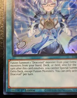 Rahu Dracotail JUSH-EN009 1st Edition Super Rare Justice Hunters Yu-Gi-Oh! TCG - Image 4