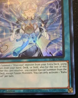 Rahu Dracotail JUSH-EN009 1st Edition Super Rare Justice Hunters Yu-Gi-Oh! TCG - Image 5