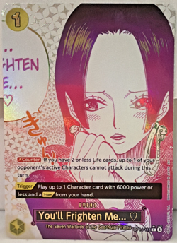 ONE PIECE Boa Hancock, You'll Frighten Me... ♡ Alt Art OP14-118 English Mint - Image 1