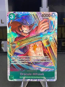 Dracule Mihawk ST12-003 Super Rare Starter Deck 12 Zoro And Sanji One Piece TCG - Image 1