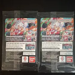 St. John’s Bandai Namco One Piece US Voyage Monkey D. Luffy Foil Promo Lot of 2 - Image 2