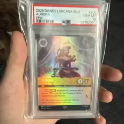 Aurora - Holding Court (Epic) 206/204 Fabled Holo Disney Lorcana PSA10 - Image 3