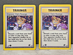Pokemon Imposter Oak's Revenge 76/82 Team Rocket 1st Edition Lot of 2 Cards - Image 1