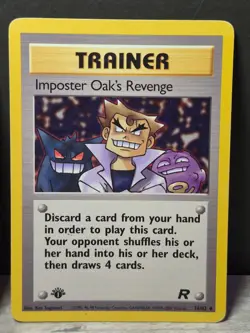 Pokemon Imposter Oak's Revenge 76/82 Team Rocket 1st Edition Lot of 2 Cards - Image 2