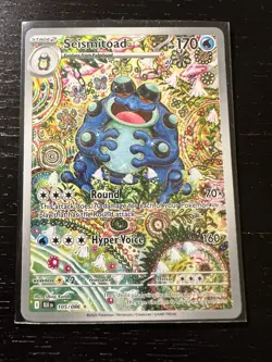 Pokemon Seismitoad 170 HP Black Bolt 105/086 Illustration Rare Holo Card - Image 1