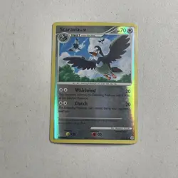 Pokemon TCG 2007 Diamond & Pearl Base Card -- Staravia 64/130 Reverse Holo - Image 1
