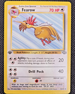 Fearow 1st Edition 36/64 Jungle Pokemon TCG Card LP -- L31 - Image 2